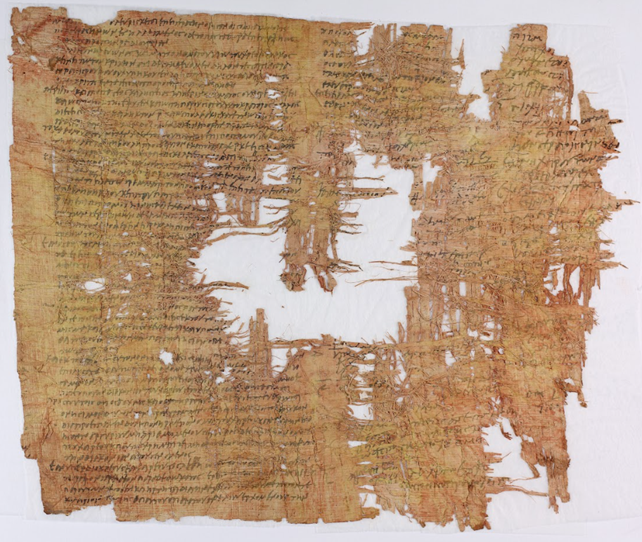 The longest Greek papyrus ever found in the Judaean Desert. | Credit: Shai Halevi, Courtesy of the Leon Levy Dead Sea Scrolls Digital Library, Israel Antiquities Authority.